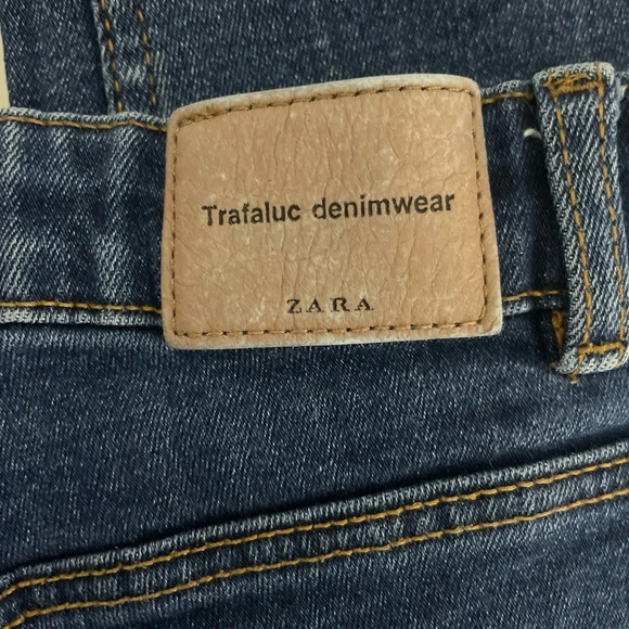 Zara Women’s Trafulac Denim Makers Skinny Jeans High Rise Size 8 Blue - Picture 7 of 9